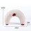 (White) Comfy U-Shaped Neck Pillow for Small Pets 3