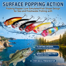 Popper Lure for Sea & Freshwater Fishing