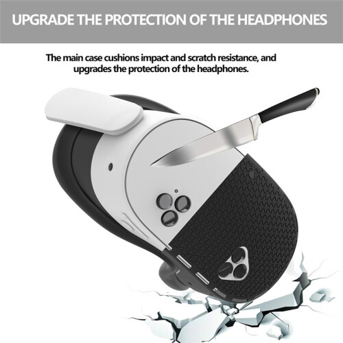 Silicone Protective Case for Meta Quest 3S - Anti-Collision Host Protective Cover, VR Accessories Black 2