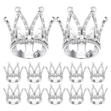 12Pcs Crown Cake Topper Baby Crown Queen Crown Small Princess Headpiece Cake Decoration for Baby Shower Decor