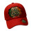 Festive Patricks Day Cap With Printed Cloverleaf Durable-Red 1