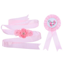2St Roze Zwangerschapslint Met Mommy En Daddy Corsage Party