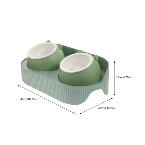 1Multi-Functionele Kattenvoerbak Met Waterdispenser En Duurzame ABS 1