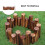 1Set Carbonized Tuinhek Outdoor Decoratie 6