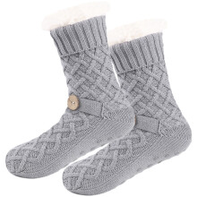 1Paar Zachte Pluchen Pantoffelsokken Vrouwen Kerst Cadeau