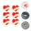 6St Delicate Hartvormige Broches Kleding En Sjaals 3