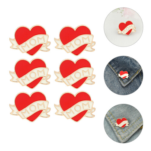 6St Delicate Hartvormige Broches Kleding En Sjaals 2