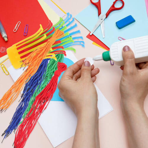 1Set DIY Mandvlechtset Voor Kinderen Creatief Handwerk