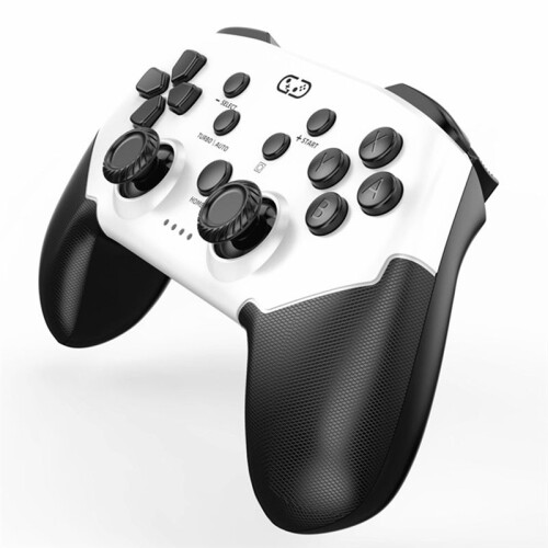 For  Pro with Programmable Back Keys Compatible Lite OLED Steam Convenient  Wireless Gamepad,White+Black 2