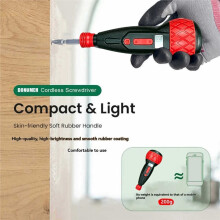 3.6V Draadloze Elektrische Schroevendraaier Draagbare Rotatie 2-in-1 Huishoudelijke Gadget met 4Nm Koppel Antislip Handvat & LED Licht