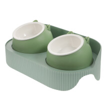 1Multi-Functionele Kattenvoerbak Met Waterdispenser En Duurzame ABS