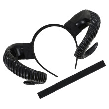 1Devil Horns Hoofdband Zwart Vintage Stijl Halloween En Cosplay