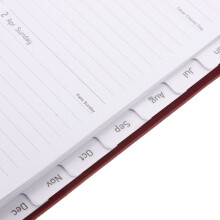 1X Klassikaal Planboek Met Draaibare Spiral Agenda Notities Zwart