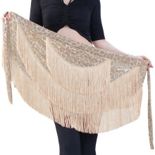 Lightweight Adjustable Dance Hip Wrap With-Champagne leopard pr