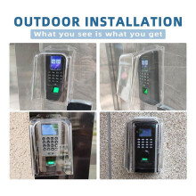 2X PC Plastic Lengthen Doorbell Rain Cover,Transparent Doorbell Waterproof Cover Protector Doorbell Attachment