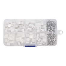 250Pcs XH 2.54mm 2Pin 3Pin 4Pin Terminal Housing Header Wire Connector