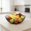 Metal Fruit Bowl, Large Lattice Design, Open Mesh 1