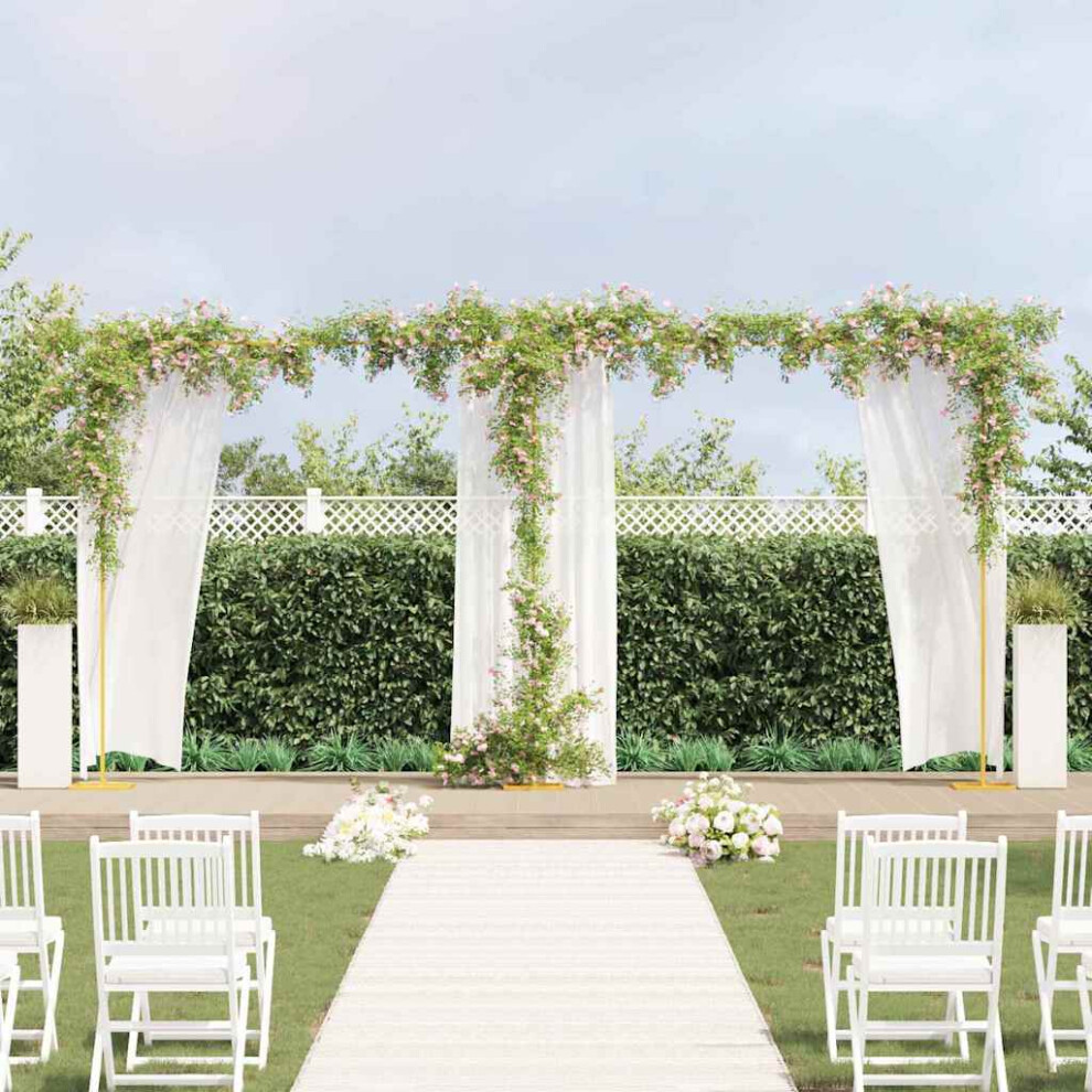 Vidaxl Wedding Arch Gold 657 X 35 X 300 Cm Steel