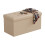 Foldable Faux Leather Storage Bench - Seats Two 2