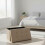Foldable Faux Leather Storage Bench - Seats Two 3
