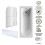 Balterley Round Single Ended 1700x750 Shower Bath Set - Front Panel, Screen with Fixed Panel and Rail - Chrome 3