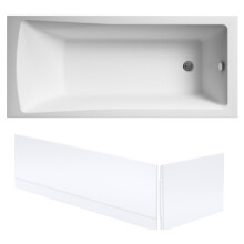 Square Single Ended 1700x700 with Leg Set & Front & End Bath Panels