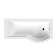 P Shaped Shower Bath RH 1700x900x740x565