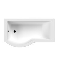 P Shaped Shower Bath LH 1500x900x740x565