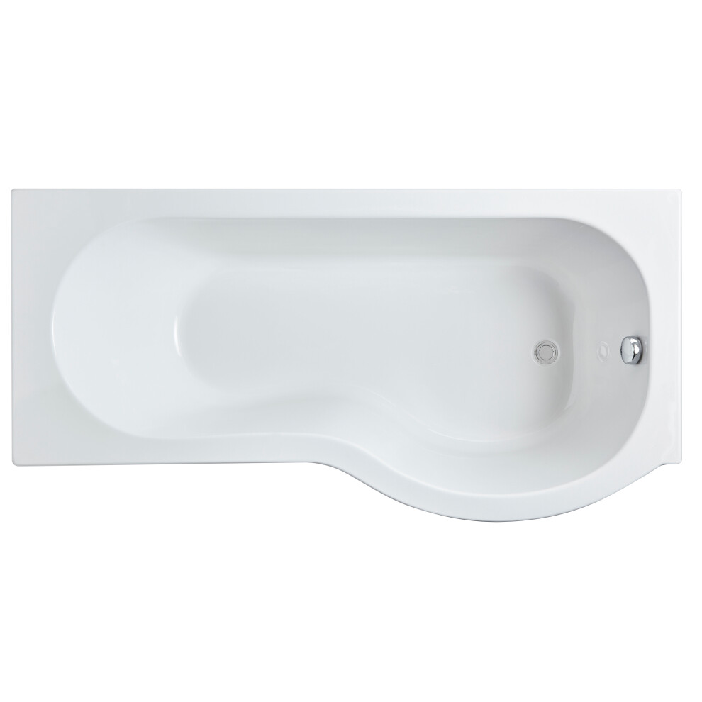 1600Mm P Shaped Showerbath Rh 5056211822240