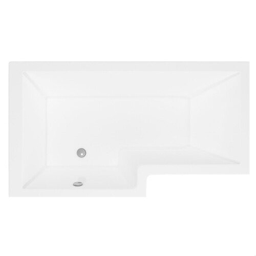 Balterley Contemporary L Shaped Bath & Side Panel Left Hand, 1500 x 850 x 390mm