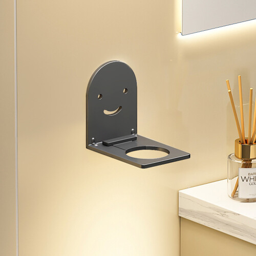 (Gun Grey) Wall Mount Shower Gel Bottle Holder