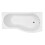 Balterley 1700 B shaped shower bath R/H 2