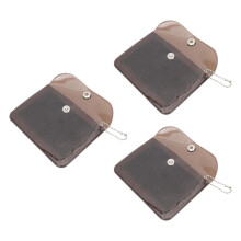 3St Kleine PVC Change Bag Portemonnee Kaarten En Munten Zwart