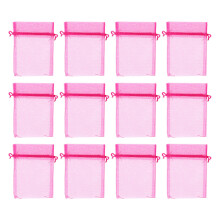 100St Organza Giftzakjes Roze Voor Kleine Sieraden