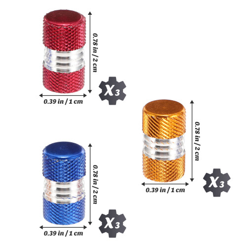 12St Aluminium Ventieldoppen Rood Auto Bescherming 1