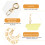 1DIY Bag Chain Handtas Accessoire Multi Kleuren, Resin 6