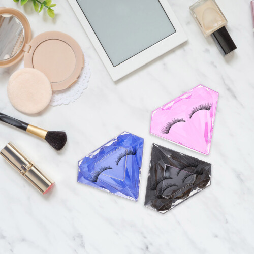 3St Kleurrijke ABS Lash Cases Voor , Opbergdoos 2