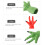 4 Stuks Handje Feestgrap Creatief Grappig Fake 6