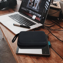 2St Earphone Storage Pouch Draagbare Oordopjes Opbergzak Zwart