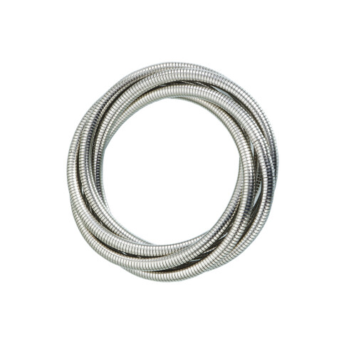 Bracelet élégant en os de serpent bicolore, bijoux-Couleur acier