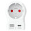 Power Adapter EU to US, USB-A/USB-C, 20W PD Grounded 1