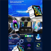 4in1 Carplay Adapter USB Dongle Airplay/Mirror Link/Android Auto/Carplay Wireless AI Box Wired Carplay to Wireless B