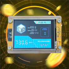 Geüpgrade 2x 735Kh/S NMMiner NerdMiner + Basisbeugel BTC Solo Miner met 2,8 Inch Display Bitcoin Crypto Miner met Touchscreen