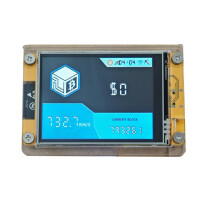 Verbeterde 735Kh/S NMMinerNerdMiner BTC Solo Miner met 2,8 Inch Slim Touchscreen Bitcoin Cryptominer voor Thuis en Kantoor