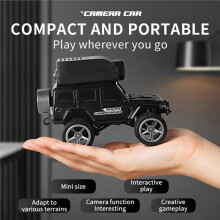 1/64 RC Climbing Car with LED Light HD Camera Radio Remote Control Cars Alloy Vehicle Speed Car Toy for Kids A
