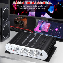 ST-838 Amplificateur Audio HiFi 2.1 Canaux 80 W X 2 Amplificateur de Son Stéréo et D'Aigus Lecteur Multimédia Voiture Maison Prise UE