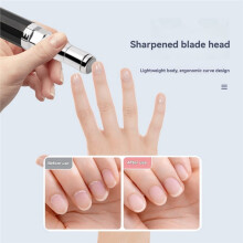 5-in-1 Electric Lipstick Shaver Rechargeable Home Eyebrow Trimmer Underarm & Nose Hair Trimmer File & Buffing Tool
