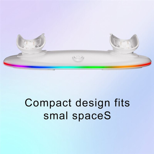 Charging Dock for Meta Quest 2/3/3s with RGB Light, VR Accessories & Wireless Station