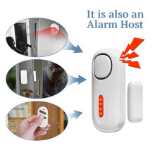 120DB Wireless Door/Window Security Alarm with Remote Control and PIR Magnetic Sensor
