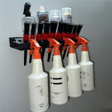 Bottle Storage Rack, Detailing Brush Organizer, SprayBottle Storage Rack, 3/8" Air Tool Holder, for Garage,Workspace